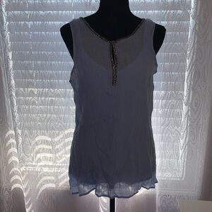 2 in 1 cami set with metal jewel